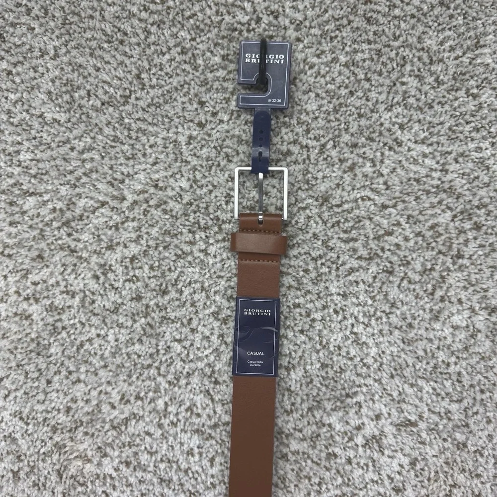 NEW Giorgio Brutini Belt Men's Size Medium‎ 32-36 Durable Brown Casual Look Prep